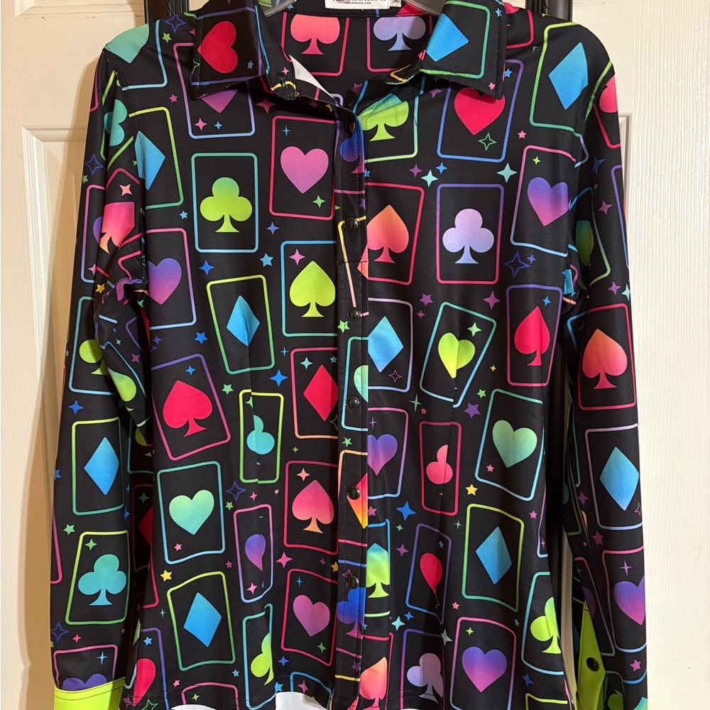 Ranch Dress’n High Roller Performance Shirt. Woman’s XS